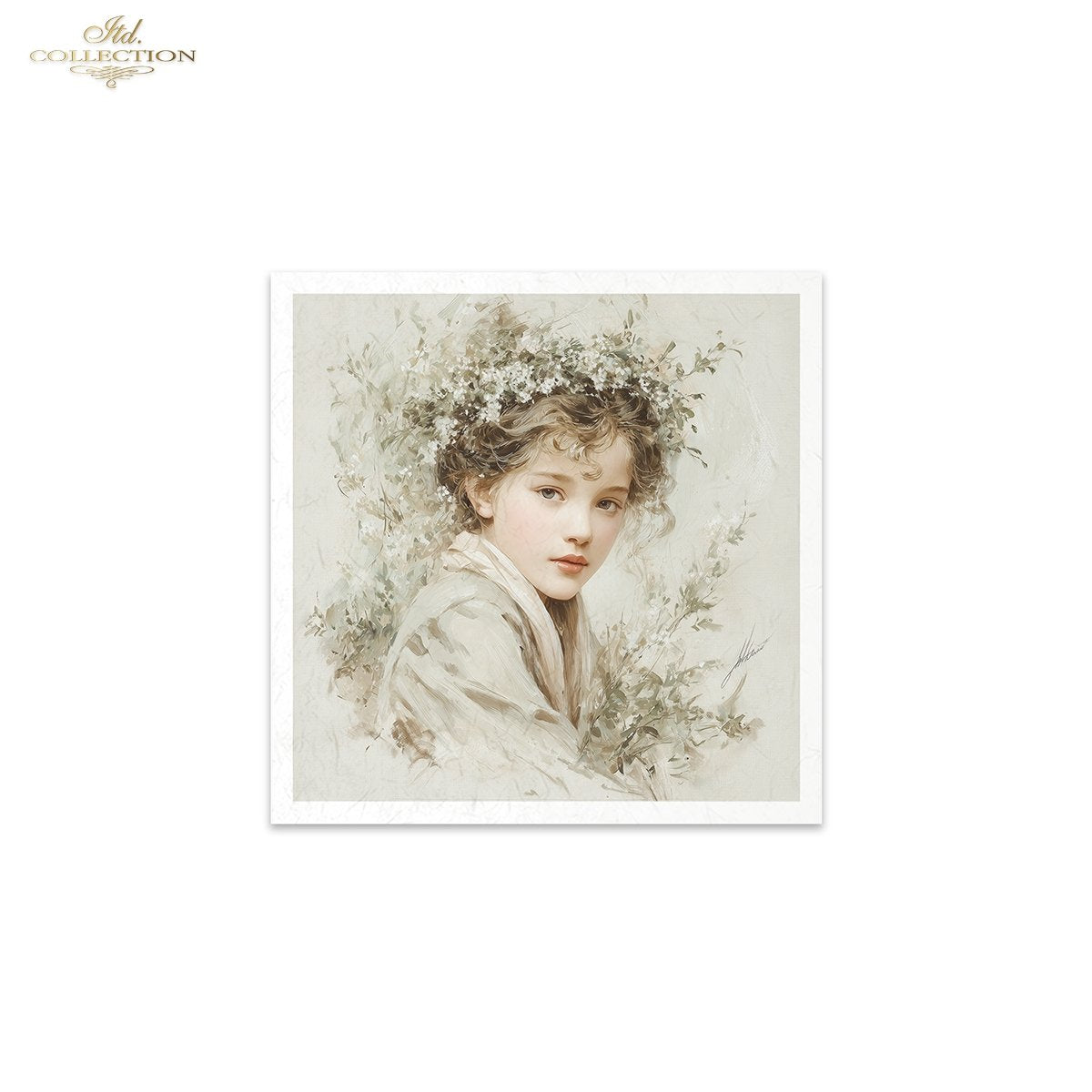 Decoupage Rice Paper Mini Set - Flower Girls