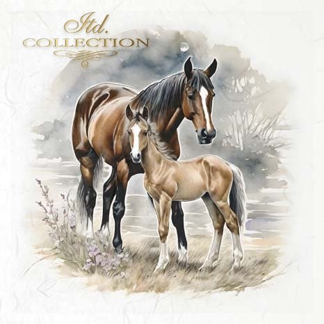 Decoupage Rice Paper Mini Set - Cows and Horses