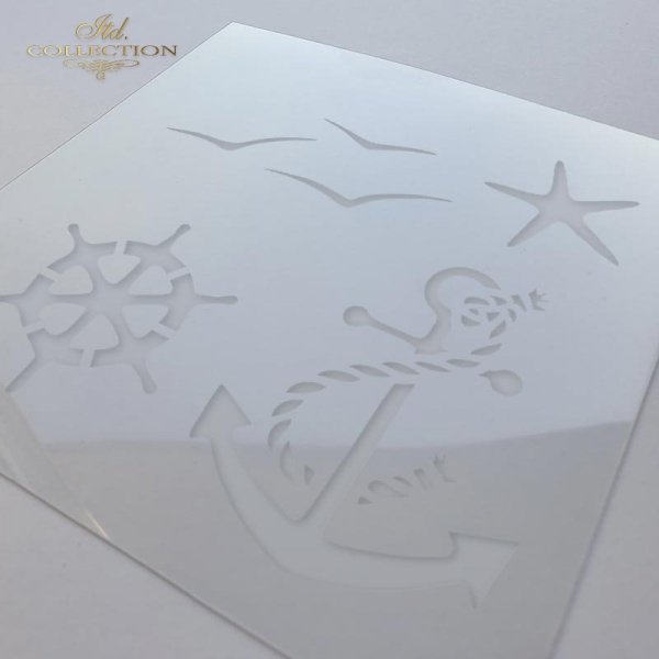 6" Transparent Stencil - Anchor