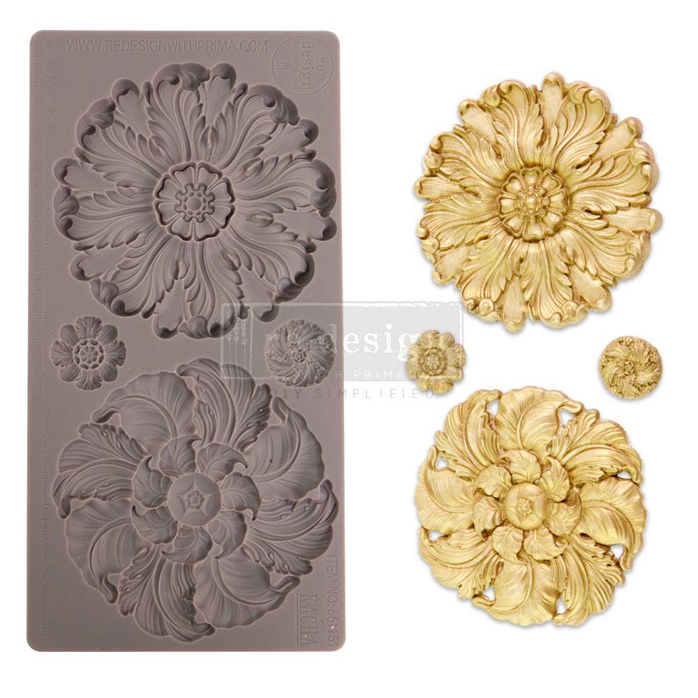 Redesign with Prima Décor Mould 5 x 10 - Engraved Medallions