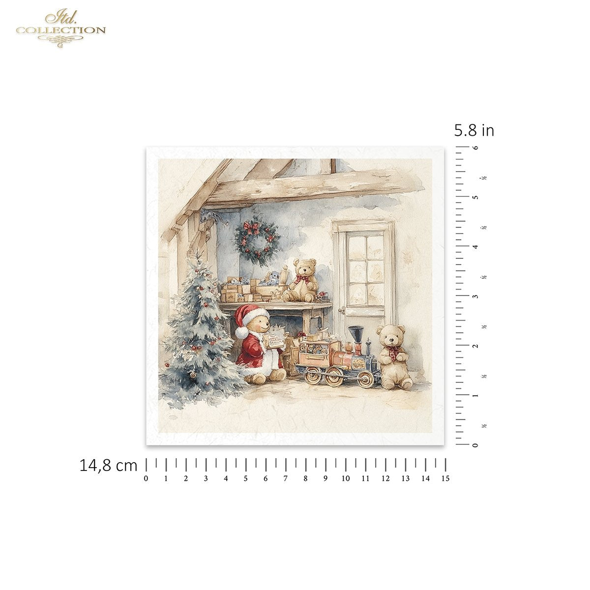 Decoupage Mini Rice Paper Set - Christmas Toys (Special Pre-Order)