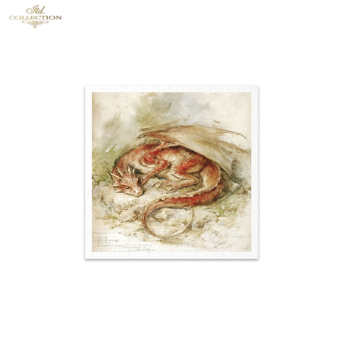 Decoupage Rice Paper Mini Set - Dragons