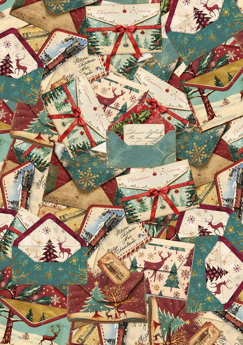 Decoupage Rice Paper A5 MIXED 8/Pkg - Polar Railway