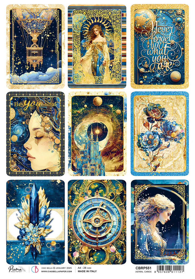 Ciao Bella A4 Rice Paper - Astral Cards