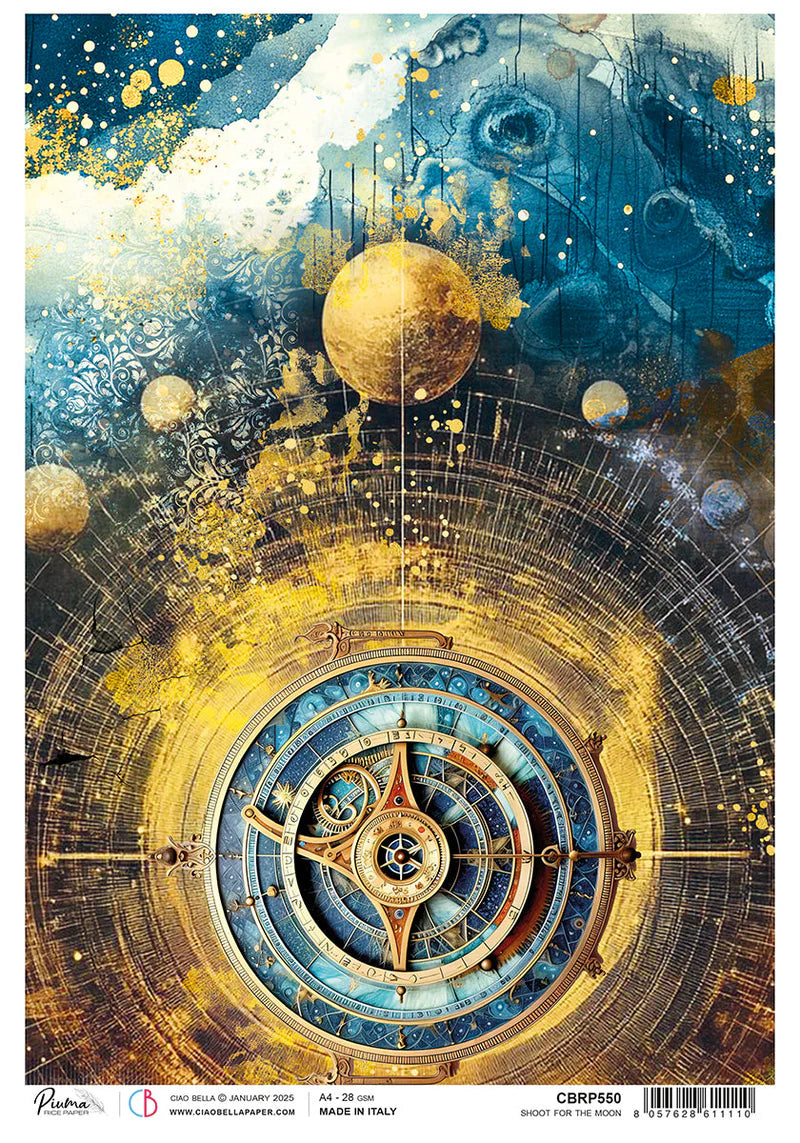 Ciao Bella A4 Rice Paper - Shoot For The Moon