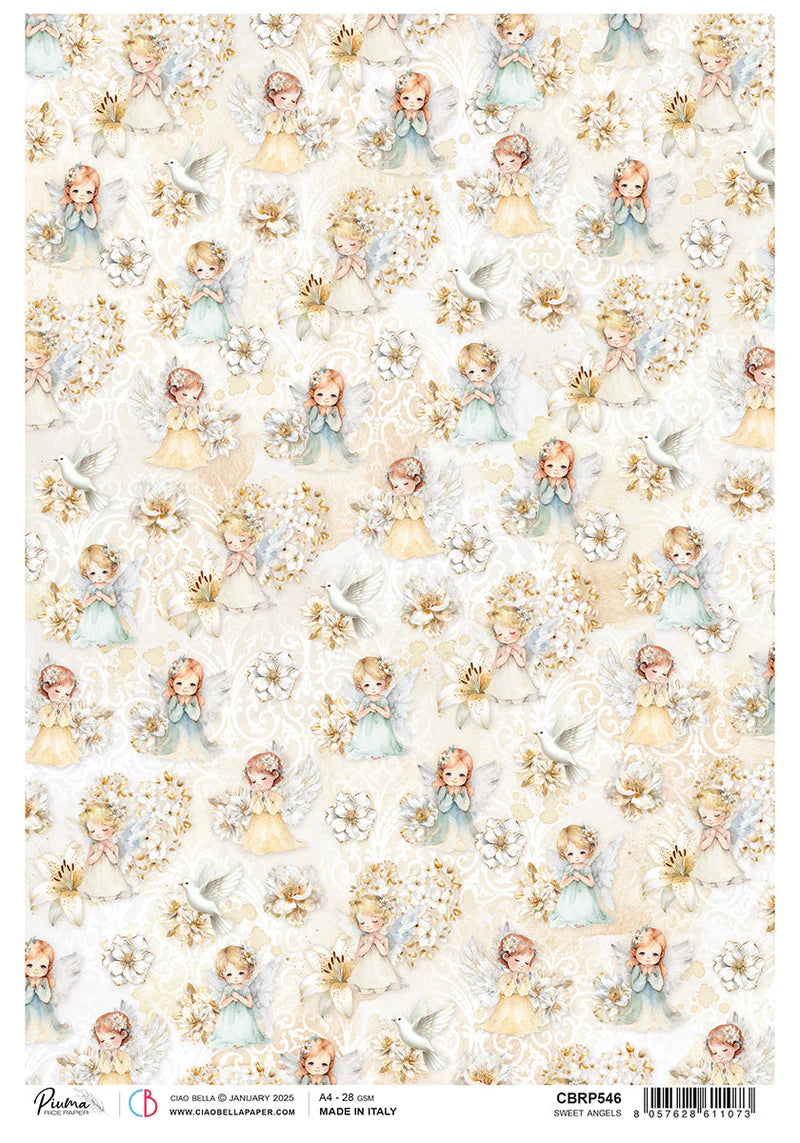 Ciao Bella A4 Rice Paper - Sweet Angels