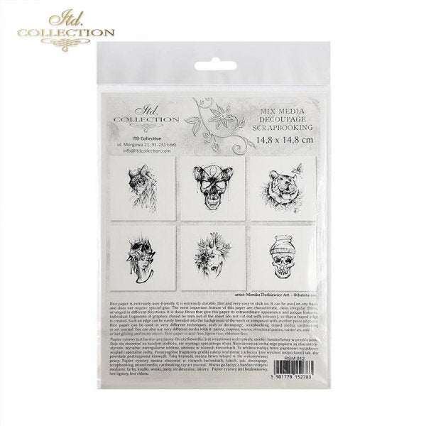 Decoupage Mini Rice Paper Set - Graphics by Monika Dutkiewicz II
