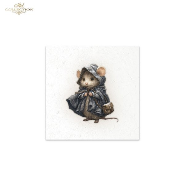 Decoupage Mini Rice Paper Set - Mice II