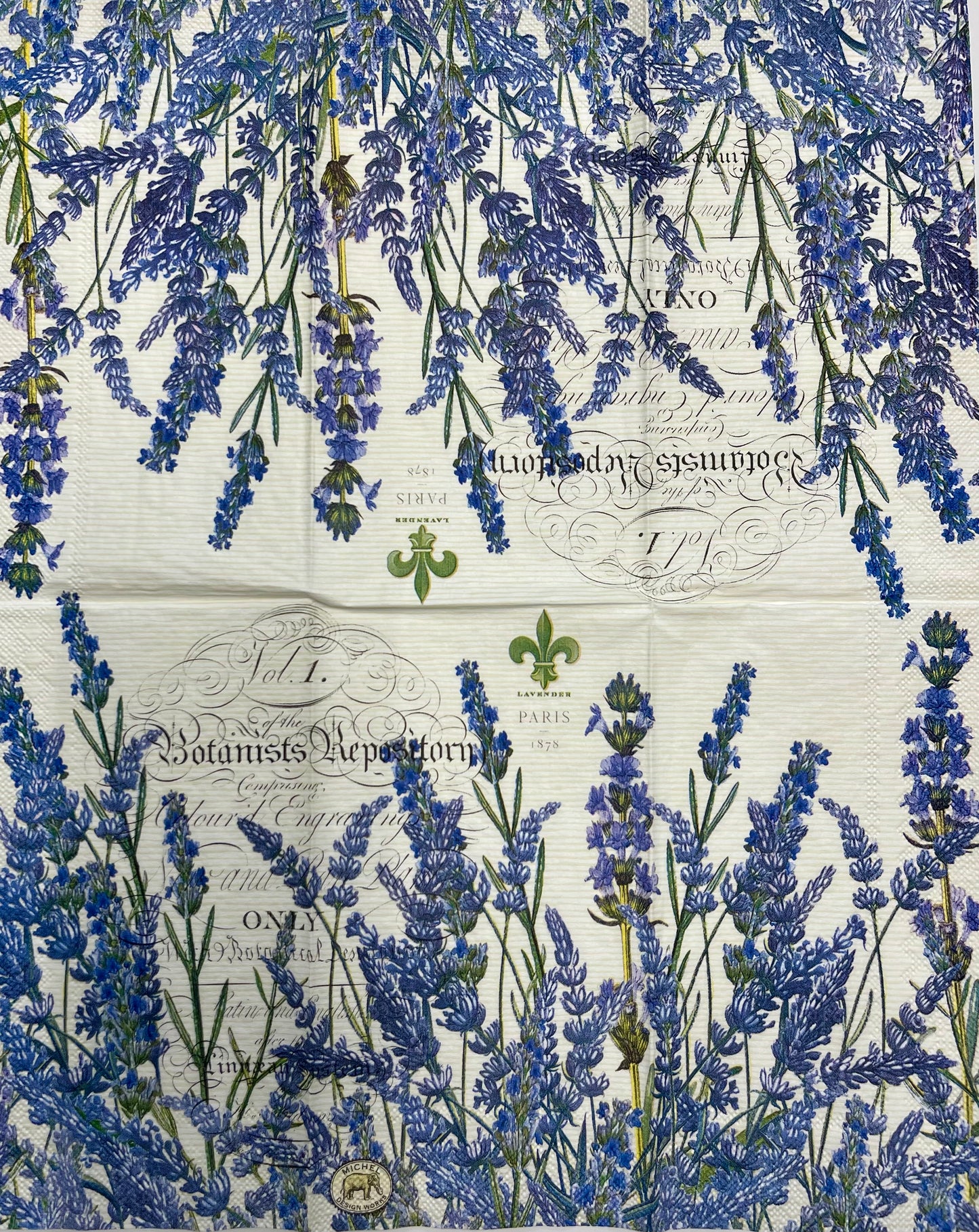 Decoupage Napkins 4" x 6.5" (2pcs)- Lavender Rosemary
