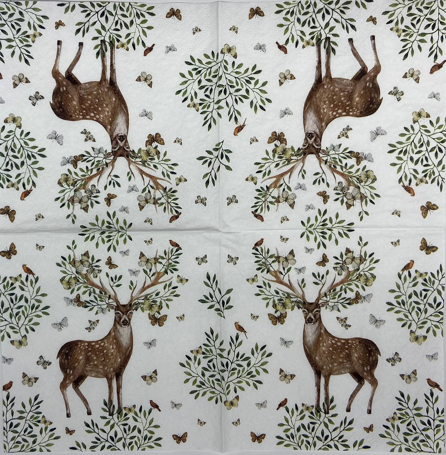 Decoupage Napkins 5" (2pcs)- Forest Antlers