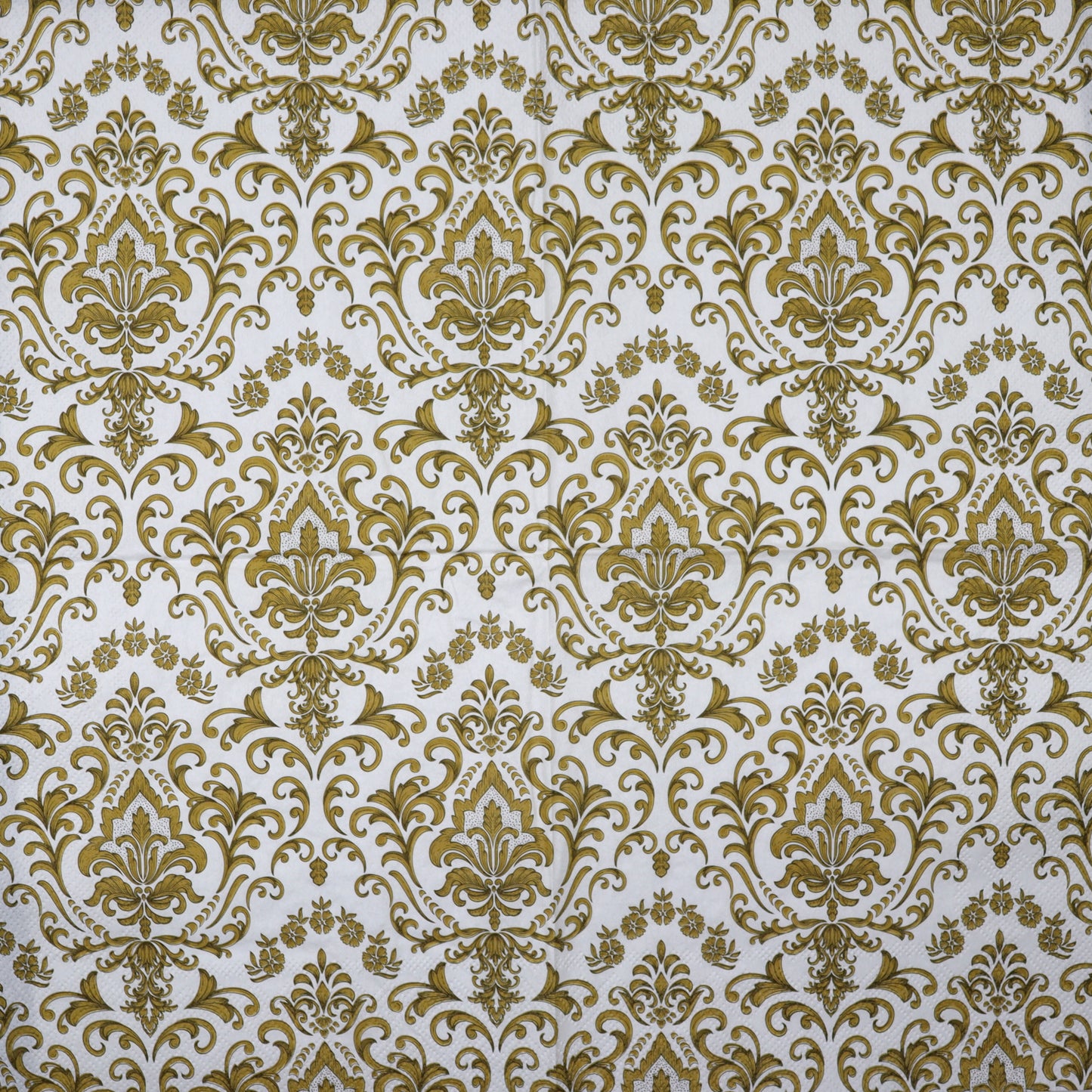 Decoupage Napkins 6.5" (2pcs)- Baroque Ornament Gold