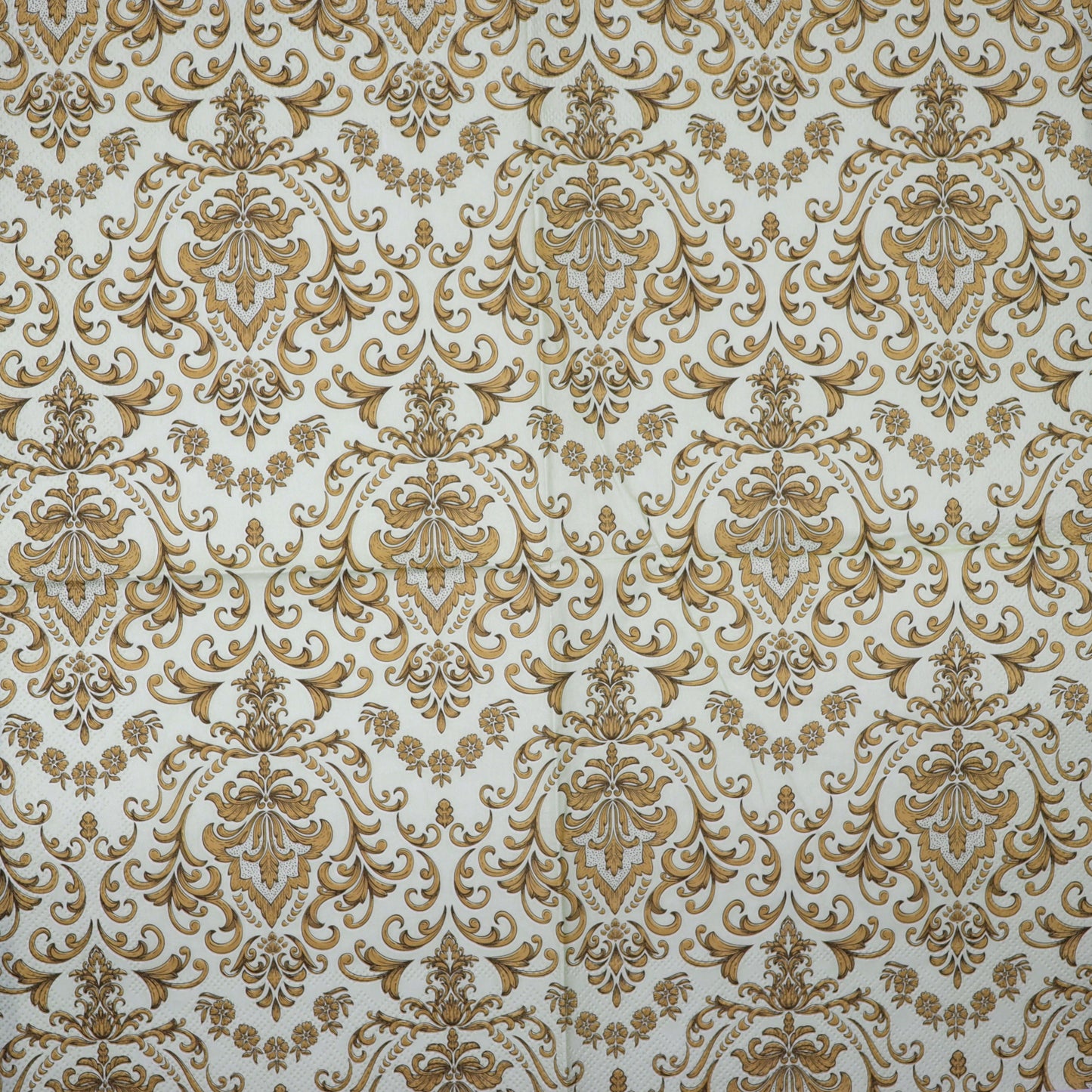 Decoupage Napkins 6.5" (2pcs)- Baroque Ornament Green