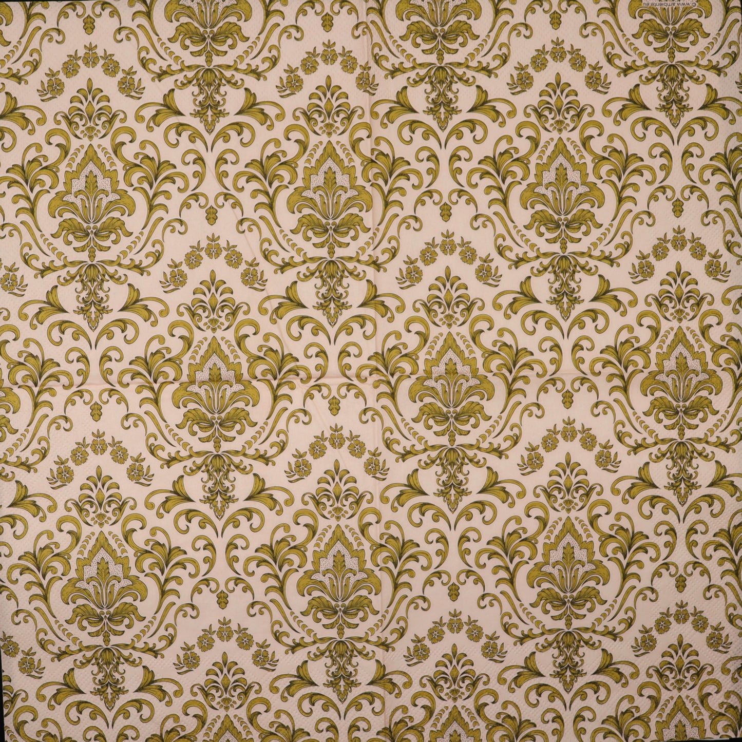 Decoupage Napkins 6.5" (2pcs)- Baroque Ornament Salmon