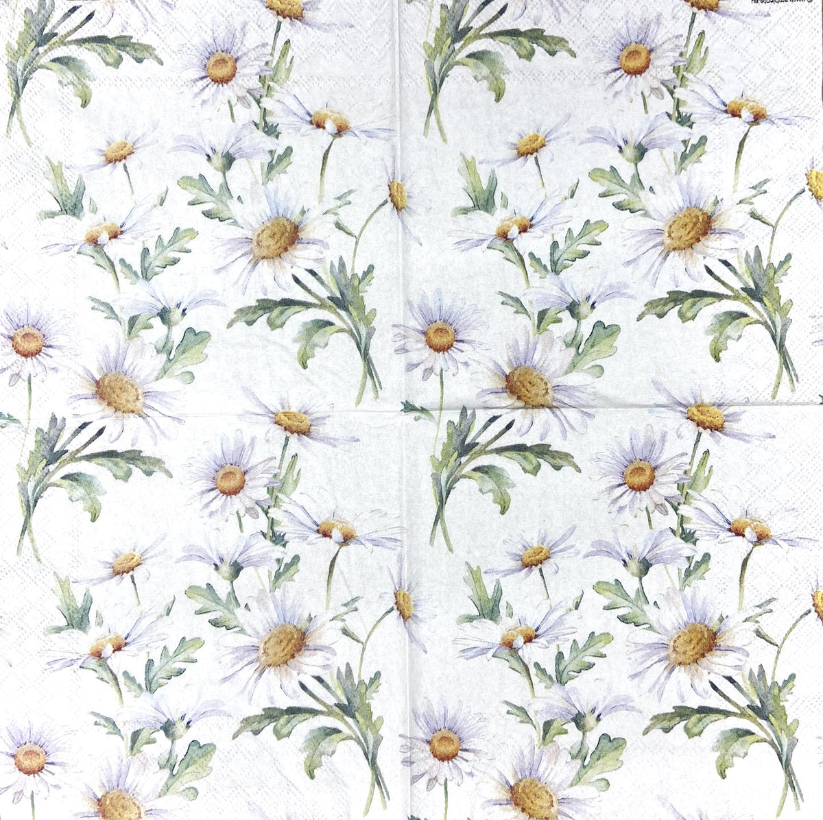 Decoupage Napkins 6.5" (2pcs)- Beautiful Daisies