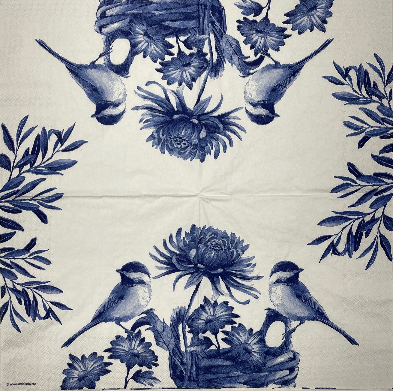Decoupage Napkins 6.5" (2pcs)- Blue Bird