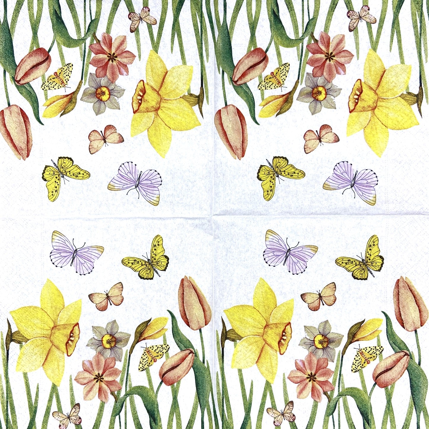 Decoupage Napkins 6.5" (2pcs)- Butterfly Meadow