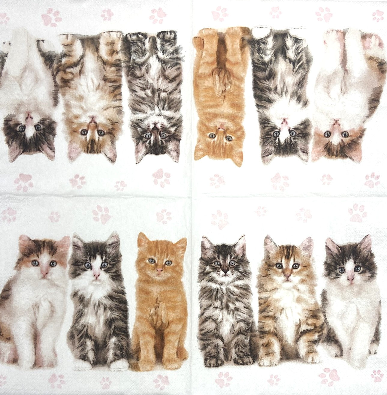 Decoupage Napkins 6.5" (2pcs)- Cats