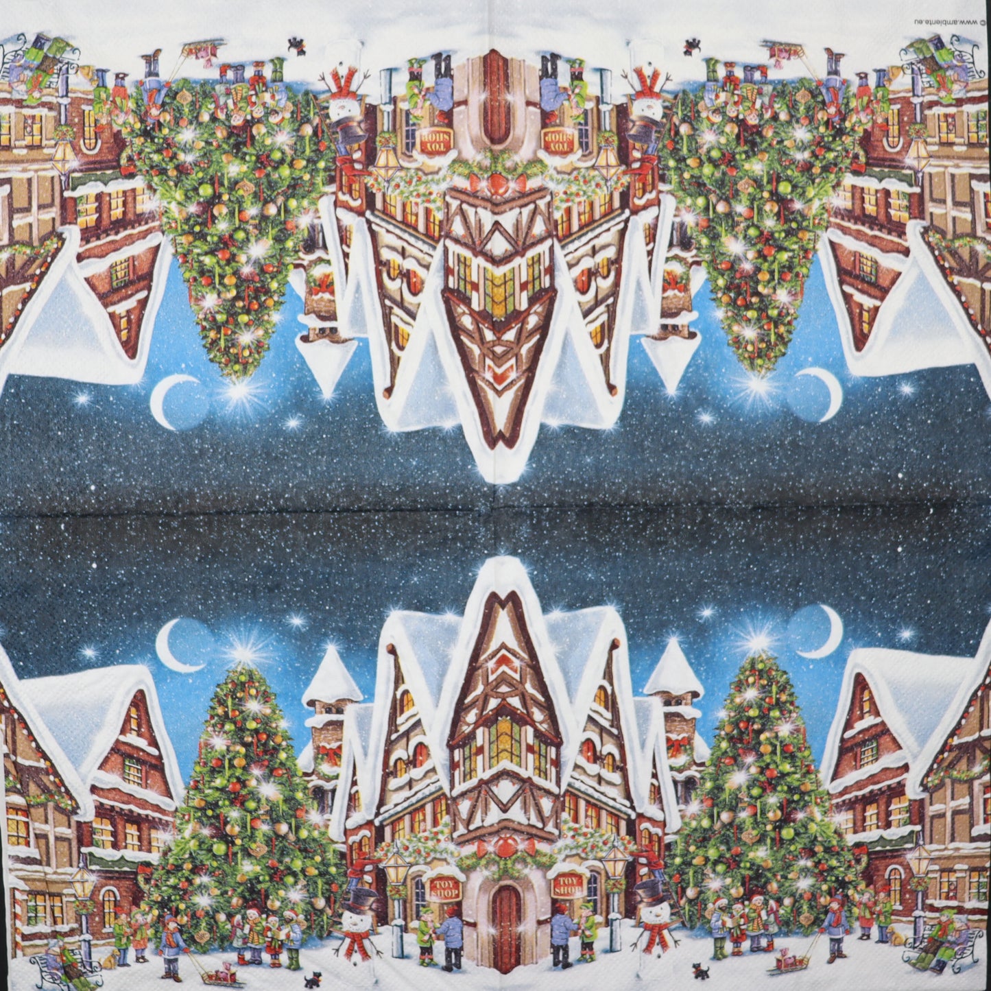 Decoupage Napkins 6.5" (2pcs)- Christmas Market