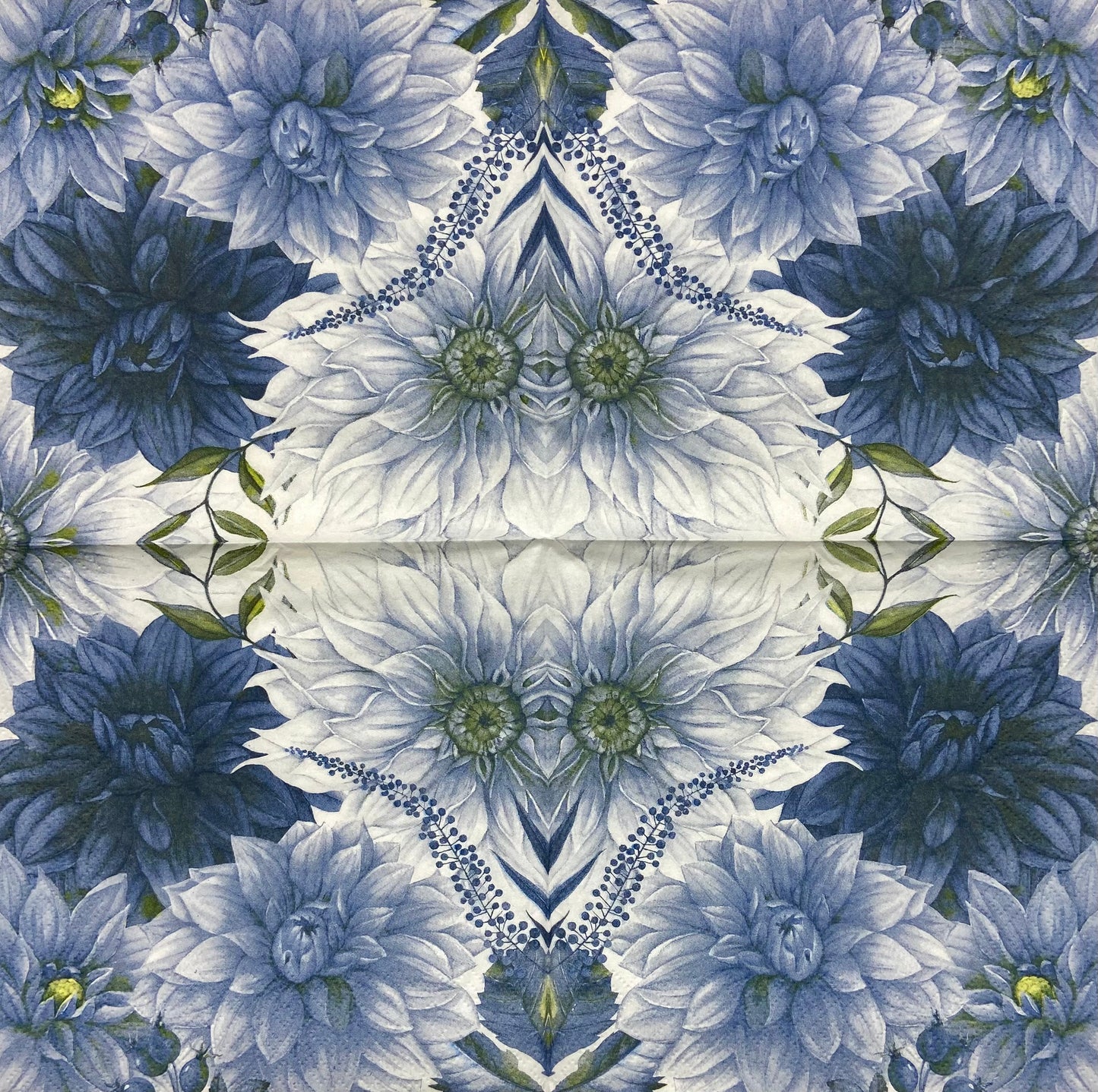 Decoupage Napkins 6.5" (2pcs)- Claudette NAVY