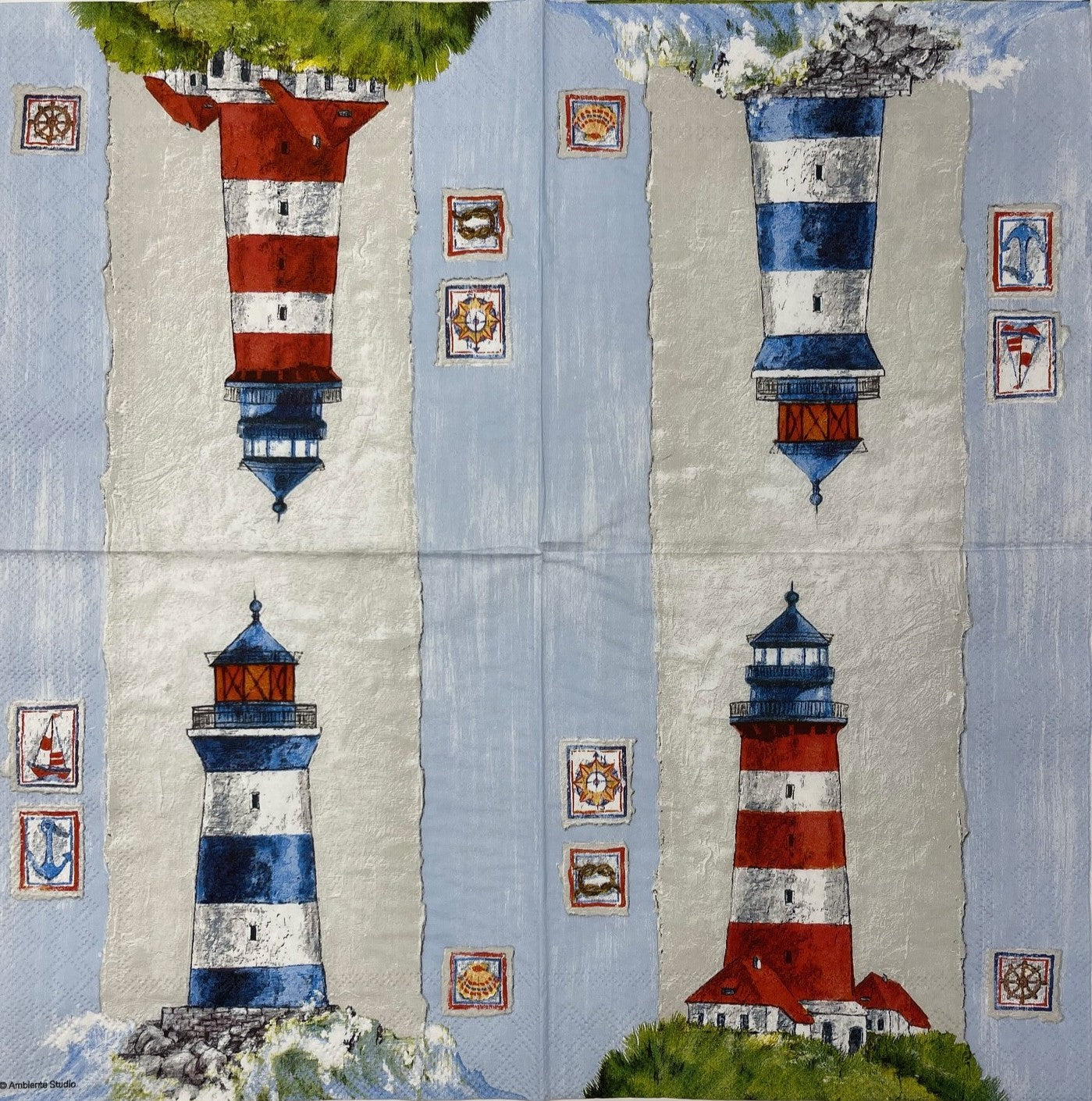 Decoupage Napkins 6.5" (2pcs)- Coast