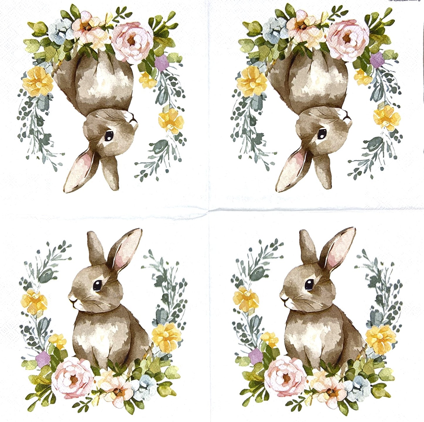 Decoupage Napkins 6.5" (2pcs)- Cute Easter Rabbit