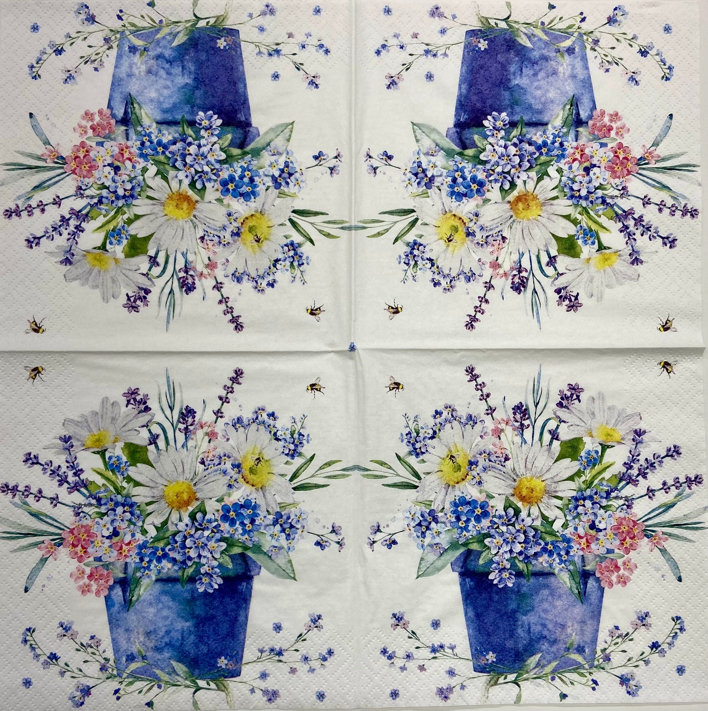 Decoupage Napkins 6.5" (2pcs)- Fleurs Des Champs