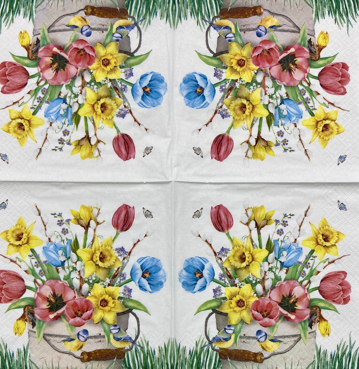 Decoupage Napkins 6.5" (2pcs)- Flores Frescas Di Primavera