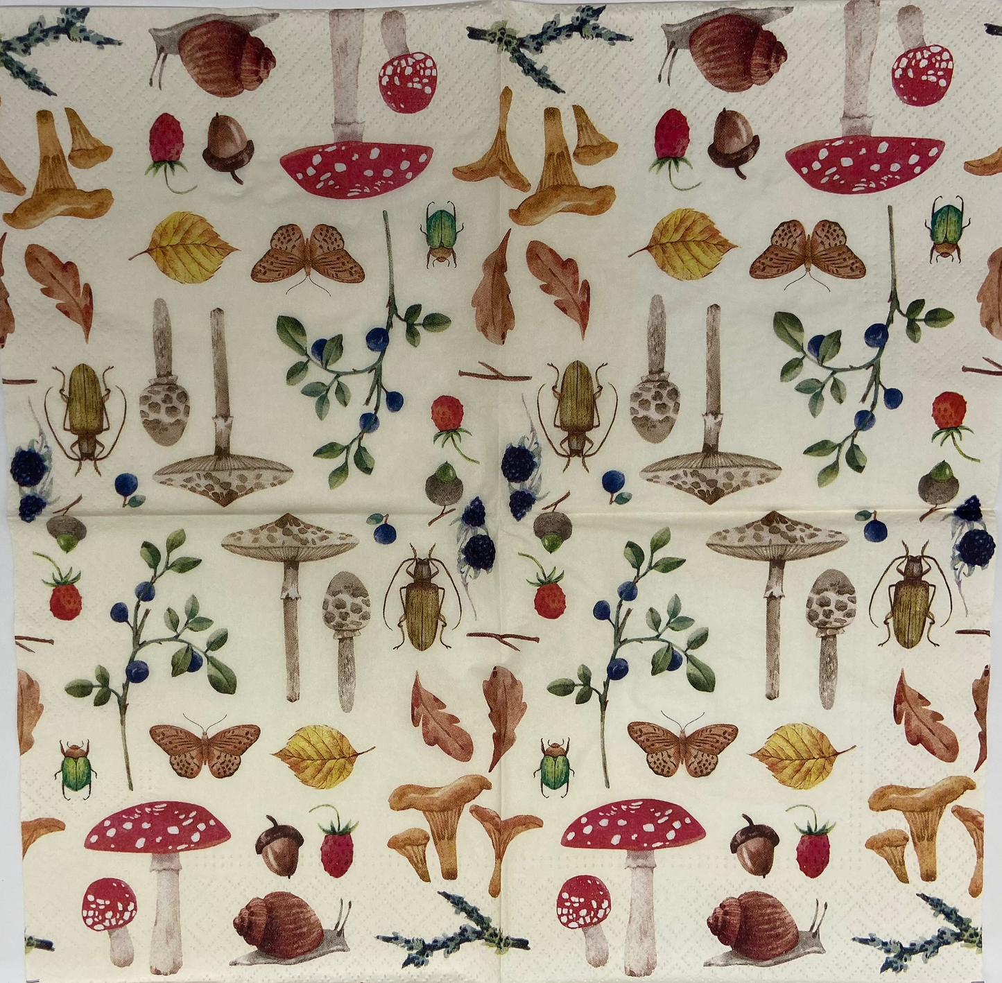 Decoupage Napkins 6.5" (2pcs)- Forest Botany