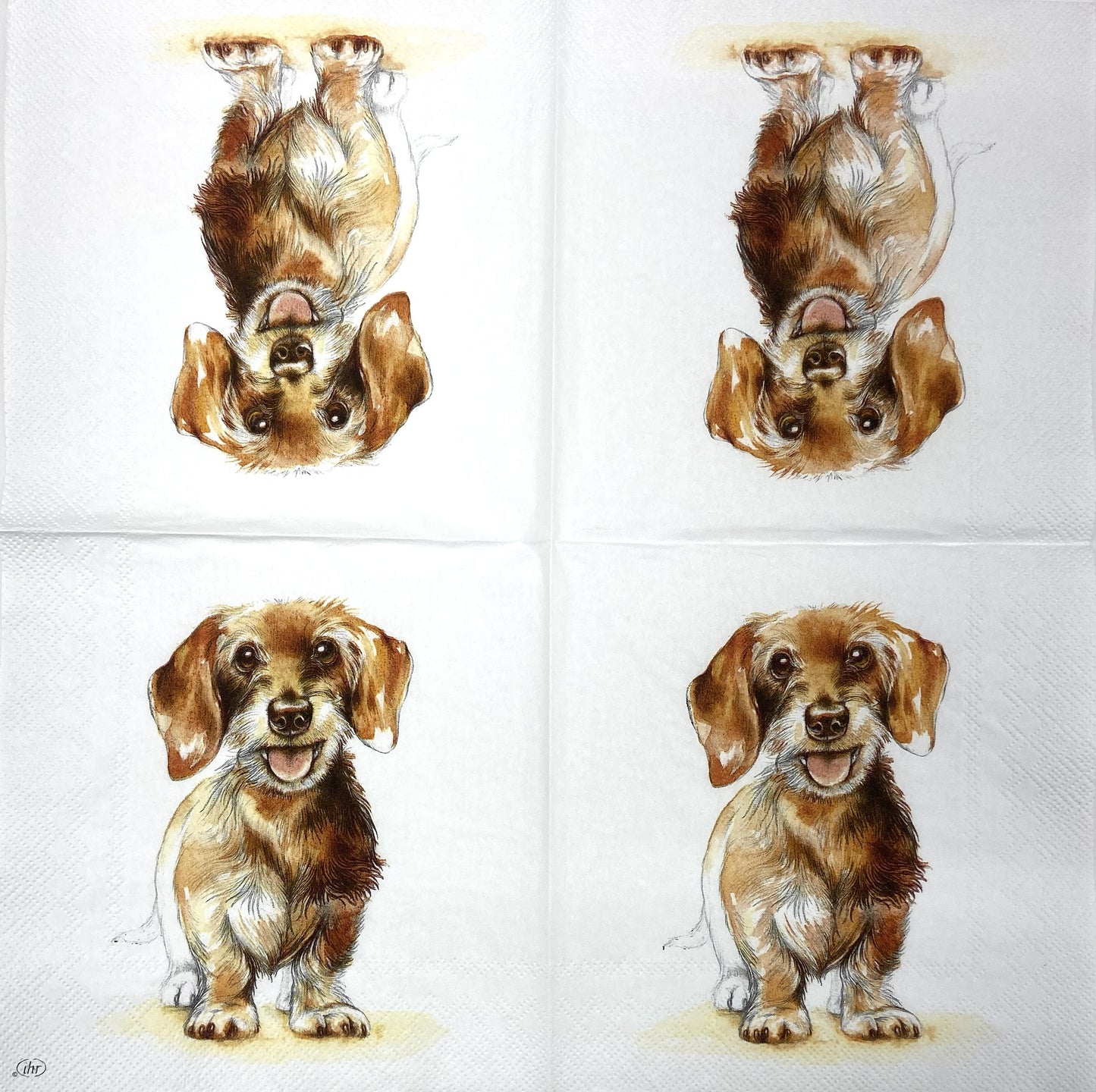 Decoupage Napkins 6.5" (2pcs)- Fritz