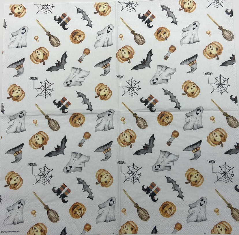 Decoupage Napkins 6.5" (2pcs)- Happy Halloween