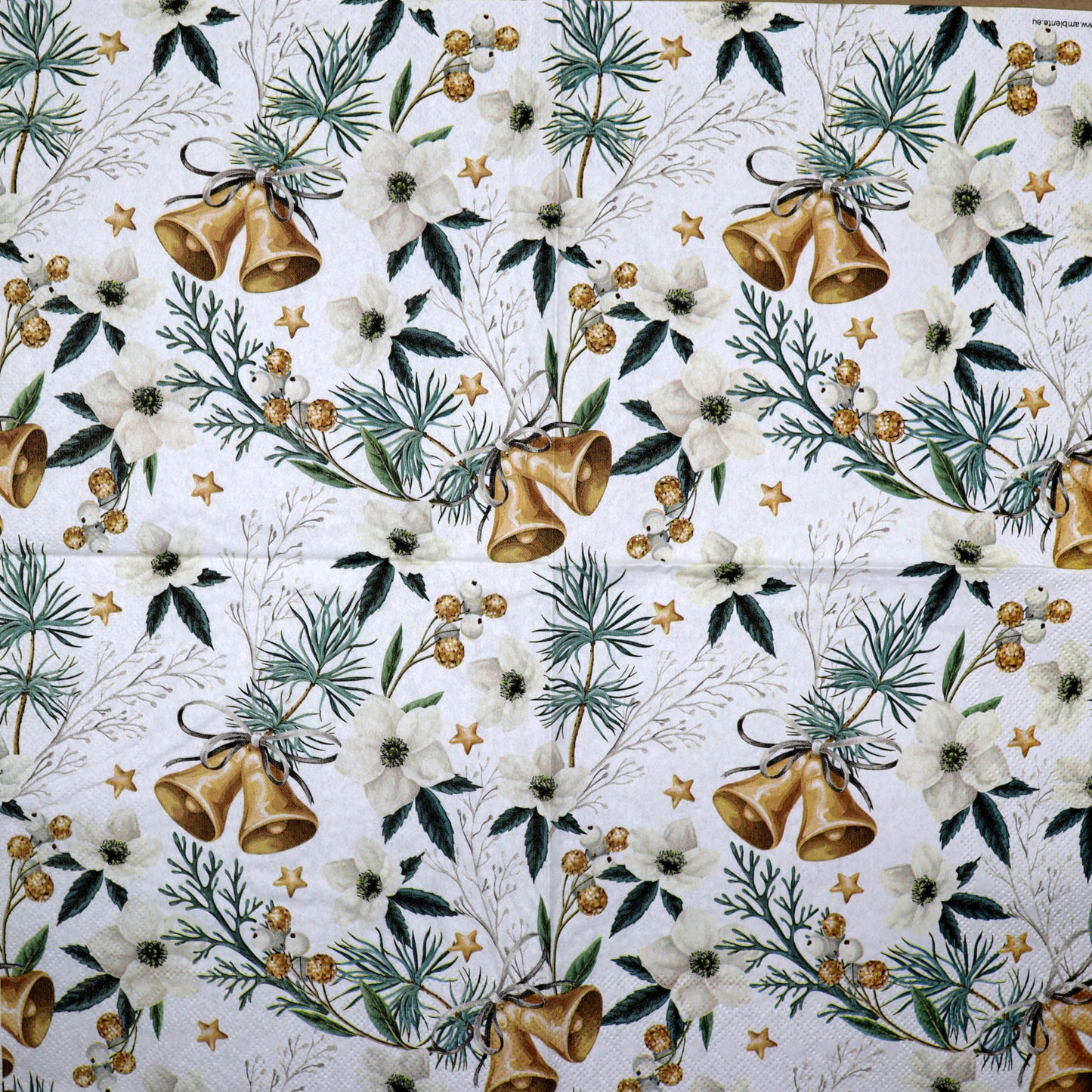 Decoupage Napkins 6.5" (2pcs)- Helleborus and Bells