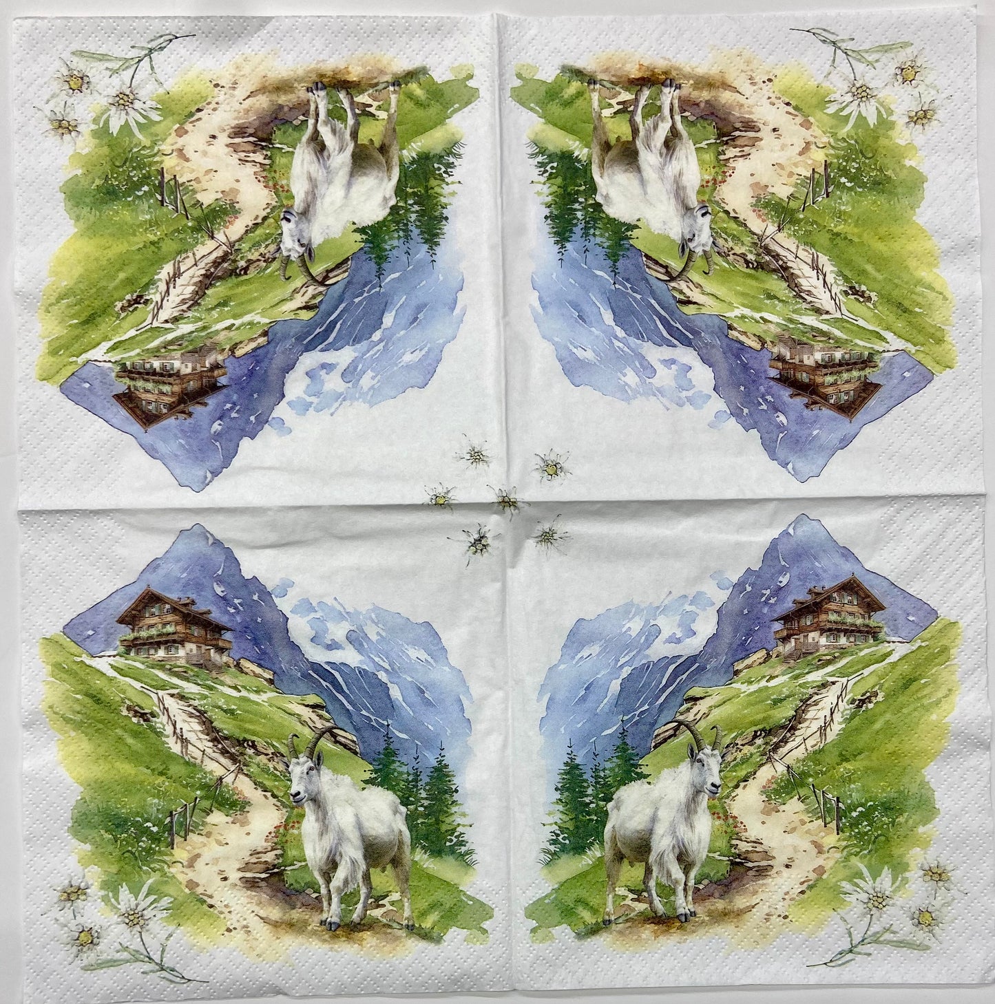 Decoupage Napkins 6.5" (2pcs)- Mountains Are Calling