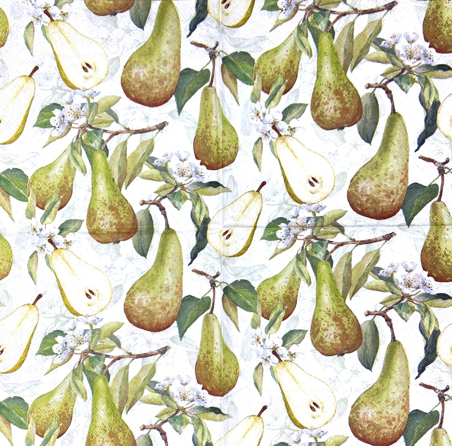 Decoupage Napkins 6.5" (2pcs)- Pears