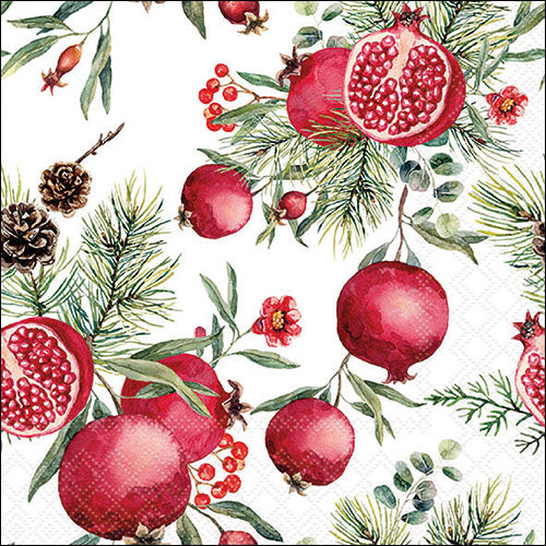 Decoupage Napkins 6.5" (2pcs)- Pomegranates