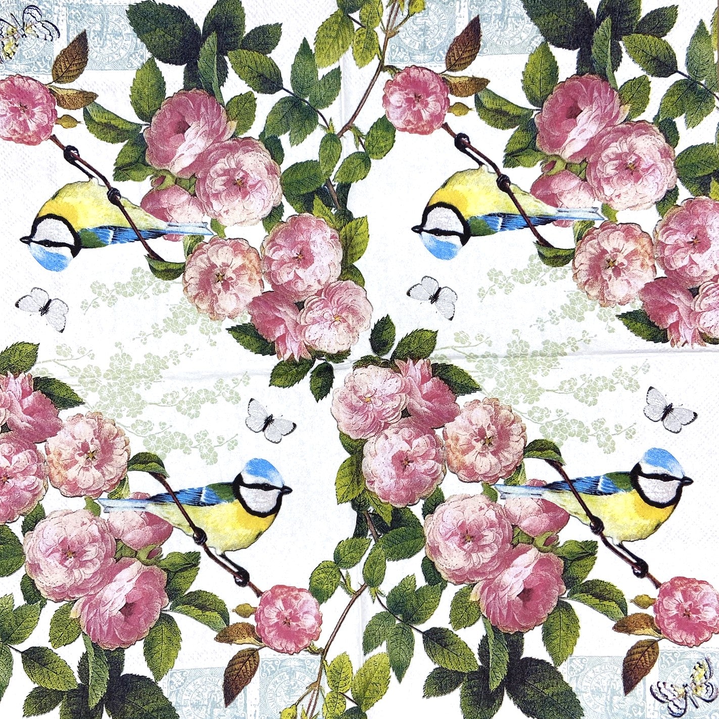 Decoupage Napkins 6.5" (2pcs)- Rose Scent