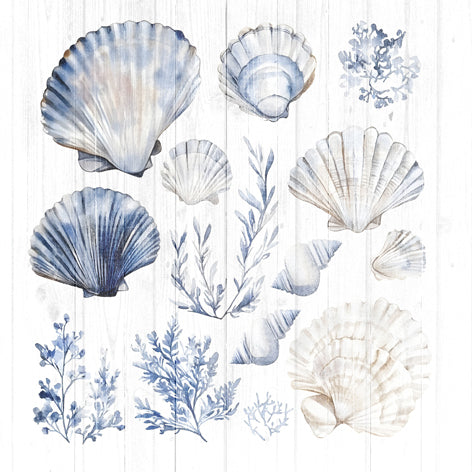 Decoupage Napkins 6.5" (2pcs)- Sea Shells