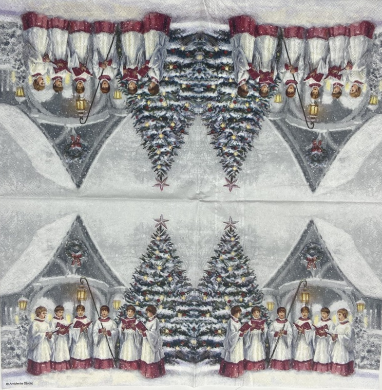 Decoupage Napkins 6.5" (2pcs)- Singing Choir