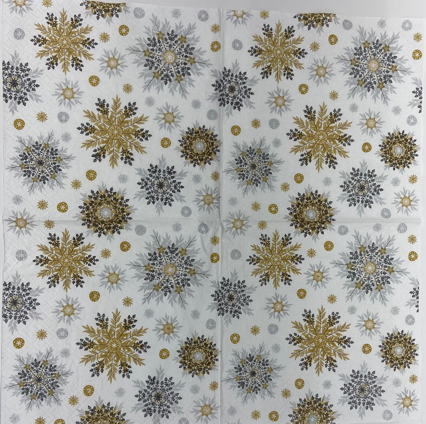 Decoupage Napkins 6.5" (2pcs)- Snowflakes