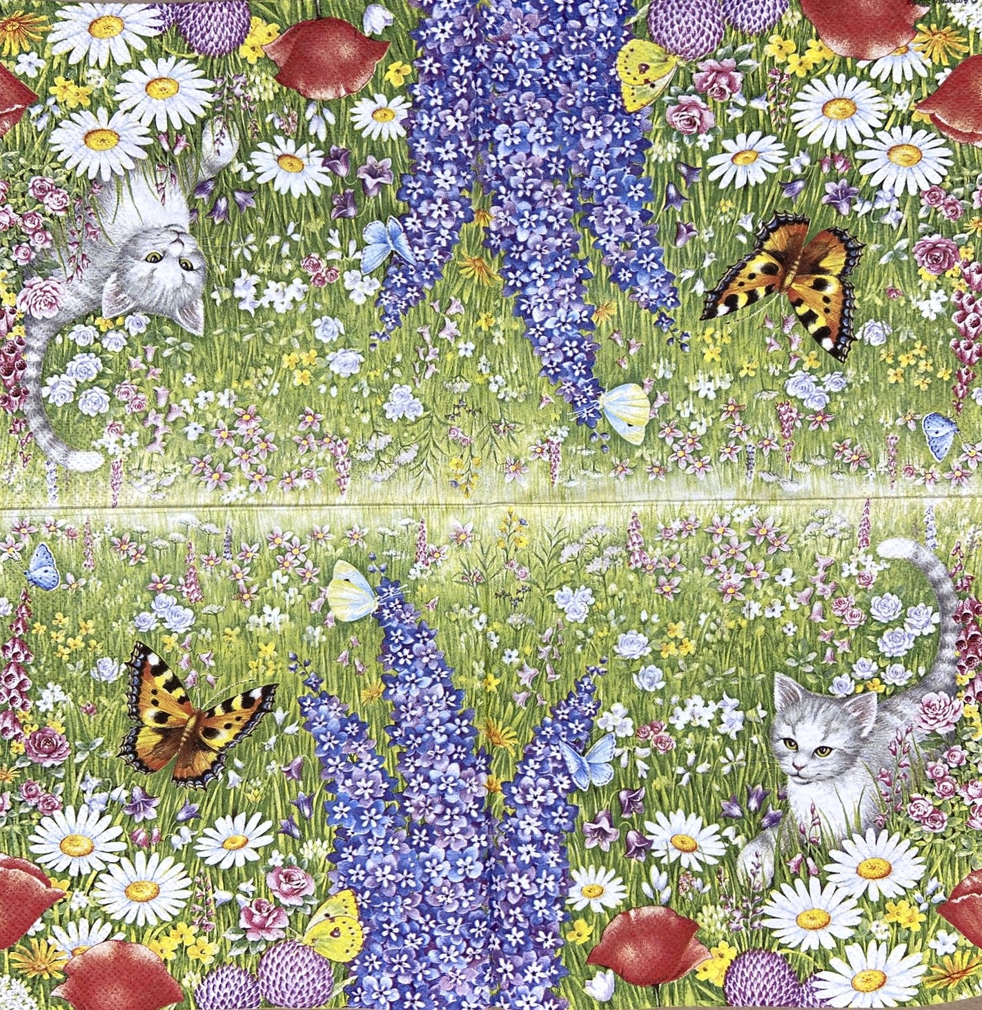 Decoupage Napkins 6.5" (2pcs)- Summer Meadow