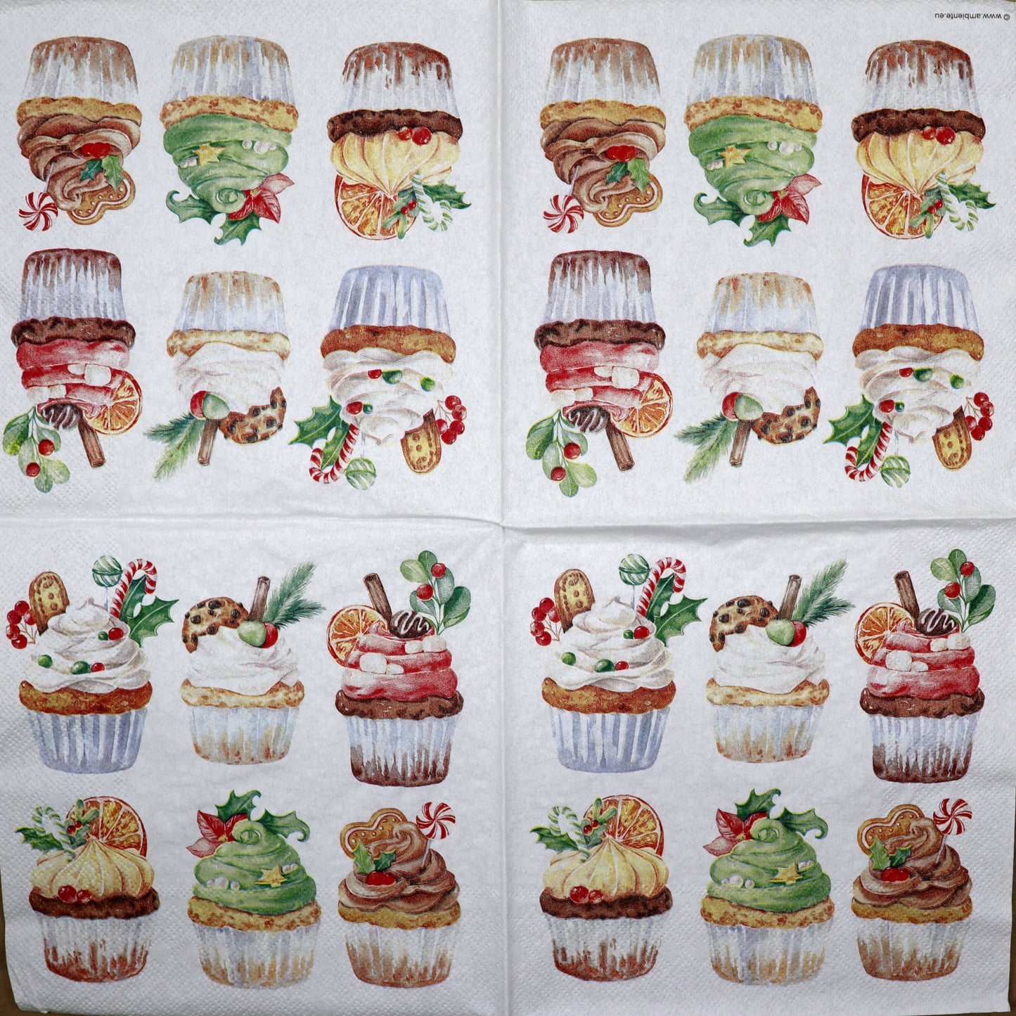 Decoupage Napkins 6.5" (2pcs)- Sweet Christmas