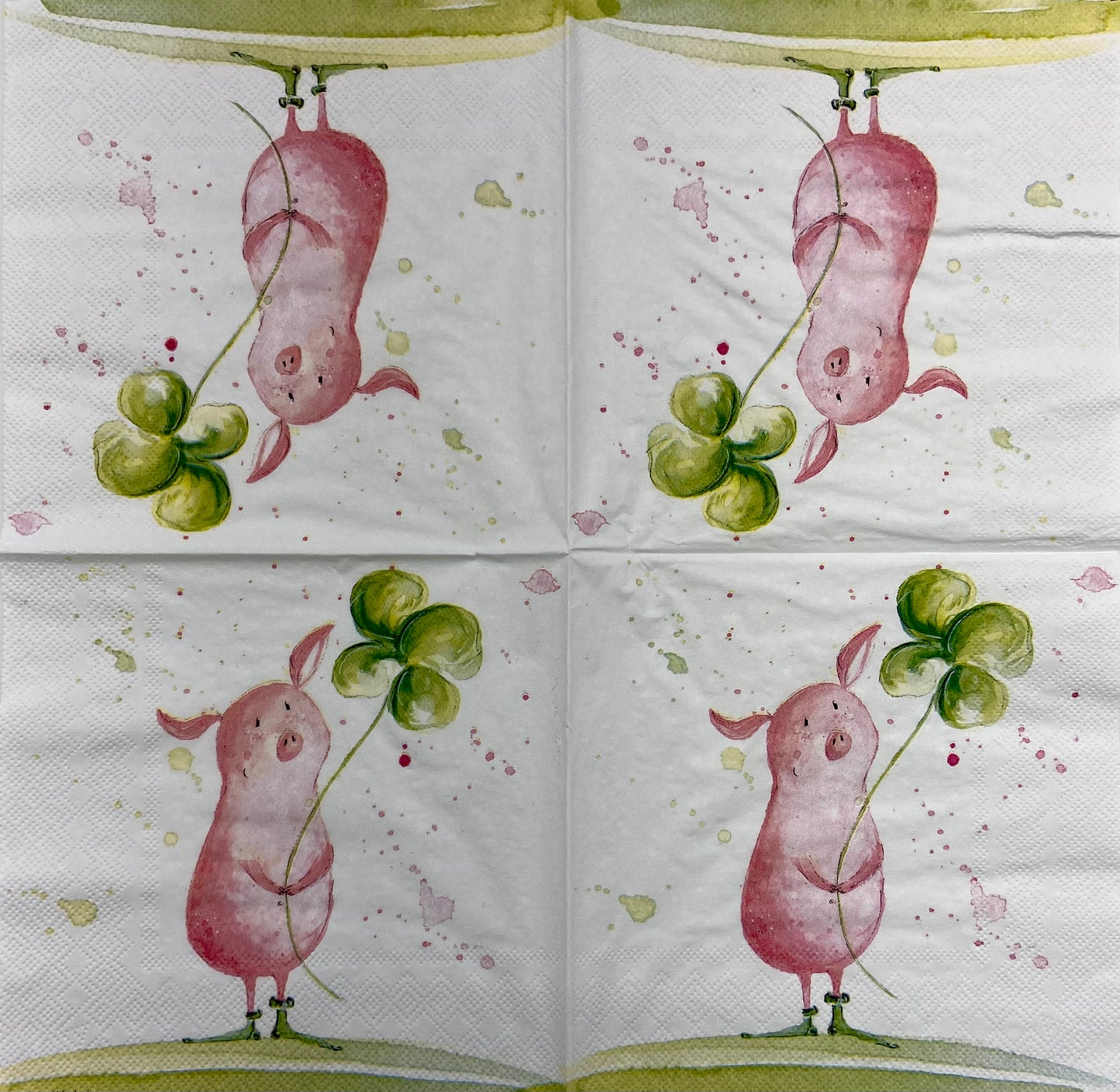 Decoupage Napkins 6.5" (2pcs)- Sweet and Lucky
