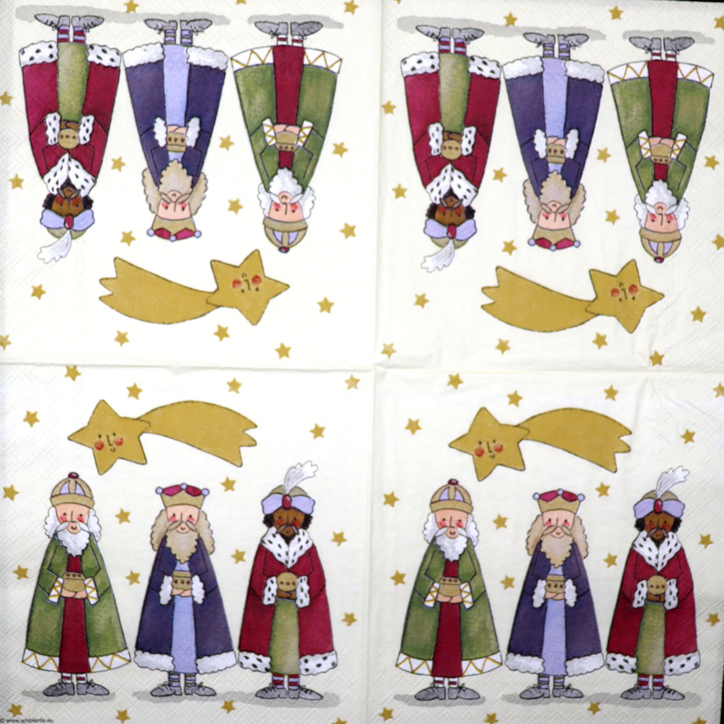 Decoupage Napkins 6.5" (2pcs)- Three Wise Kings