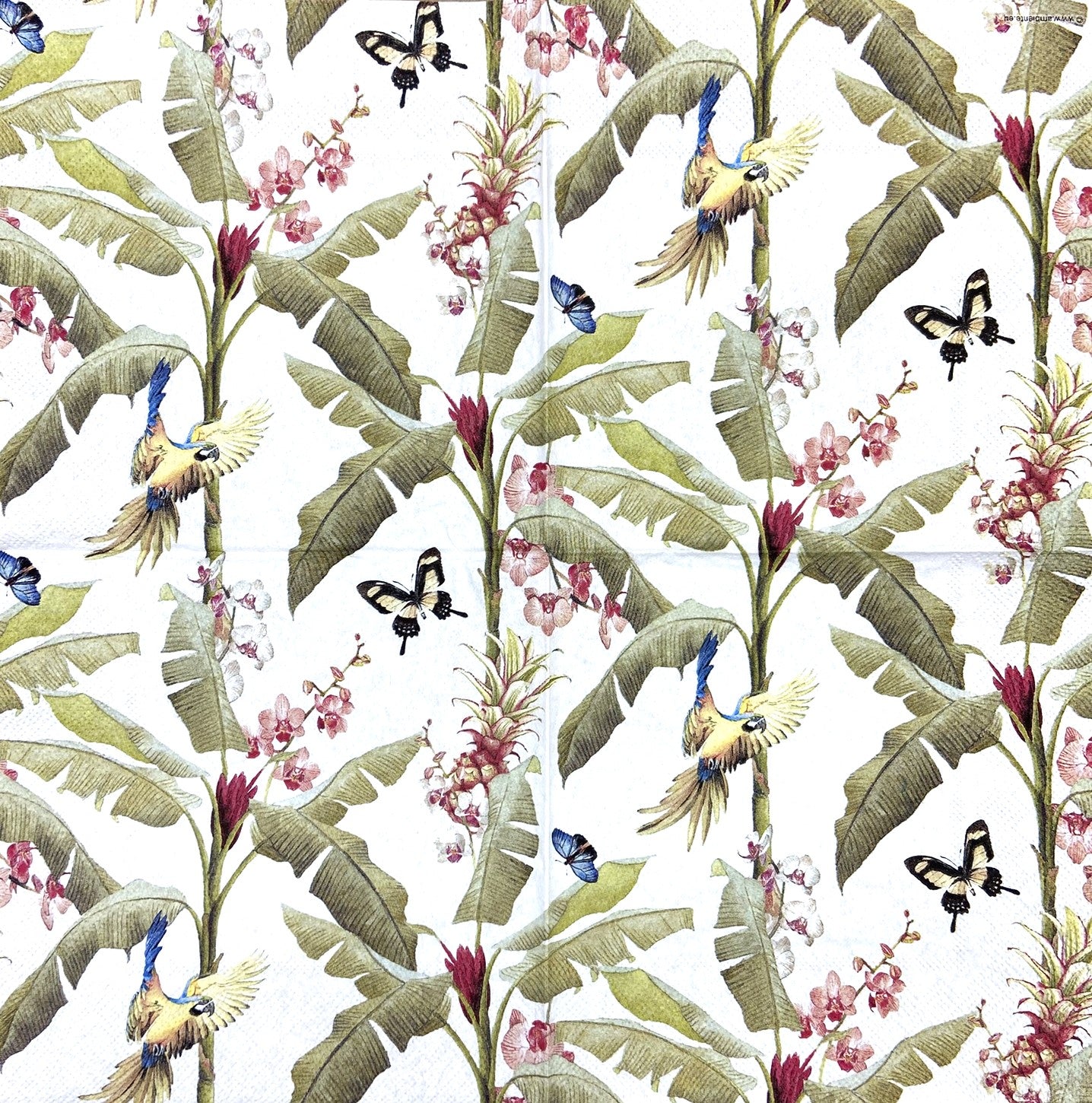 Decoupage Napkins 6.5" (2pcs)- Tropical Scene