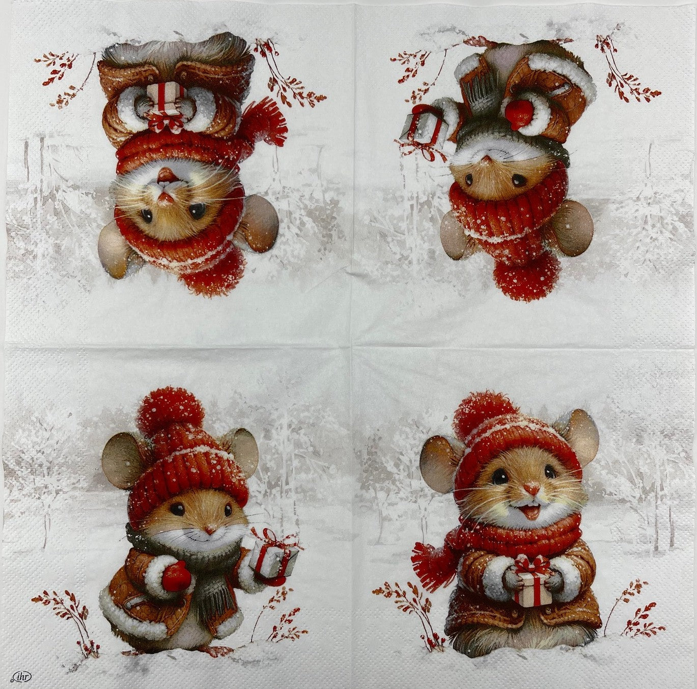 Decoupage Napkins, Lunch 6.5" (2pcs)- Elli and Becky