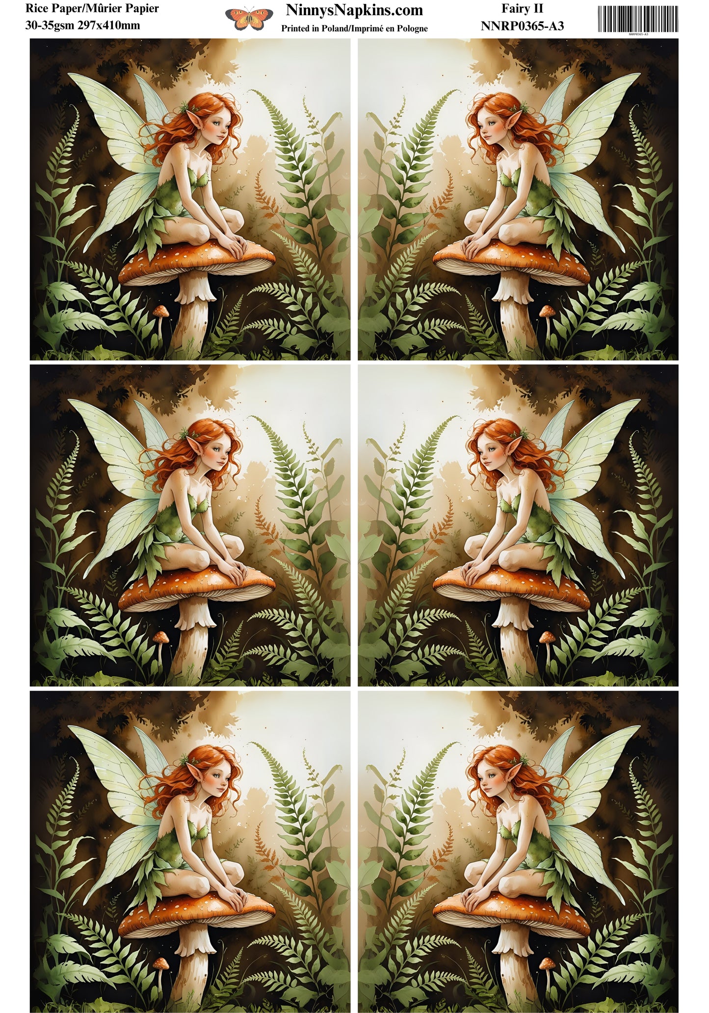 Decoupage Rice Paper - Fairy II