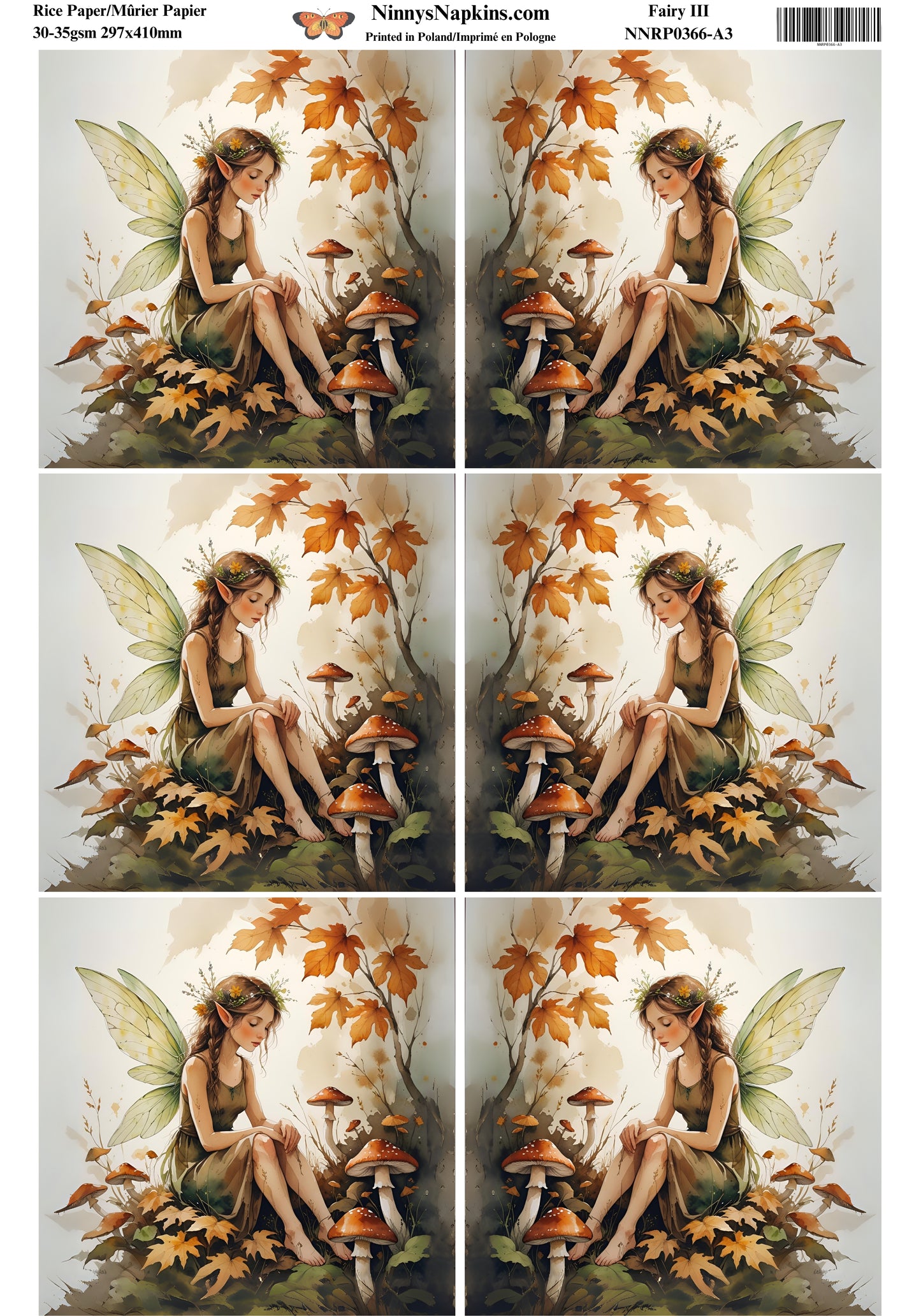 Decoupage Rice Paper - Fairy III