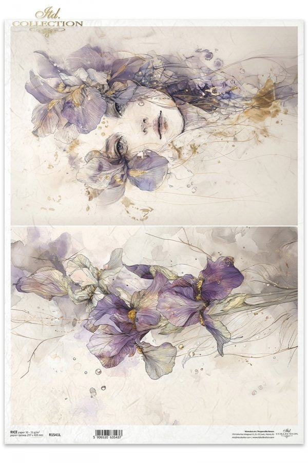 Decoupage Rice Paper - IrisA3