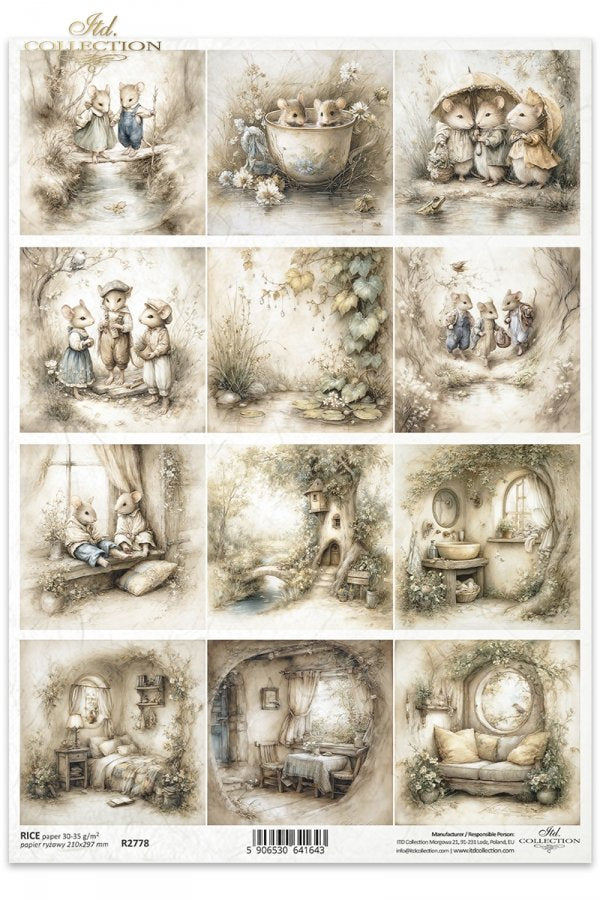 Decoupage Rice Paper - MiceA4