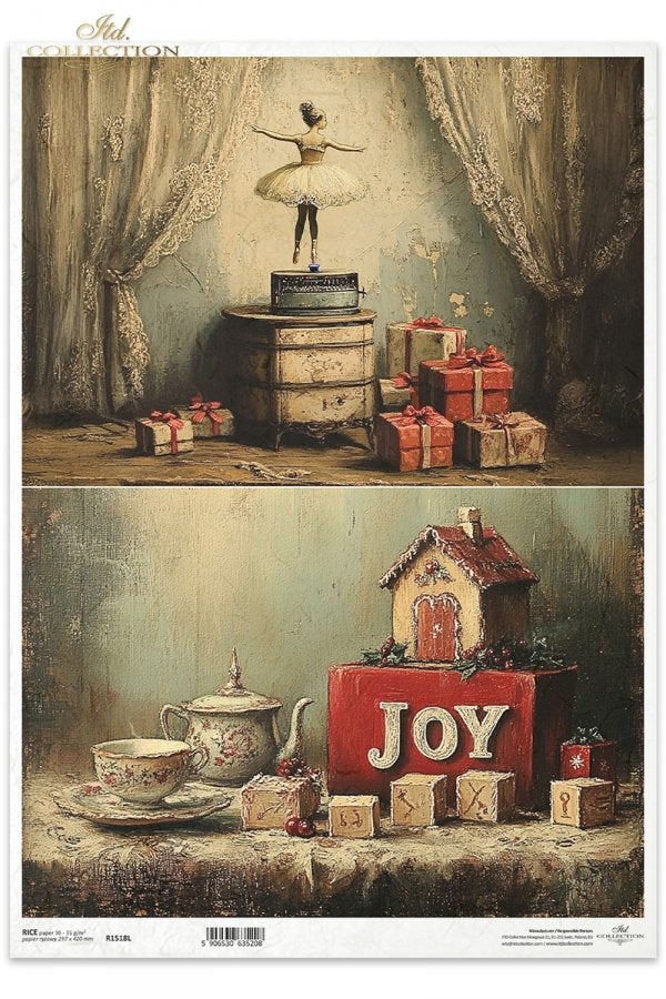 Decoupage Rice Paper - Toy Christmas II (Special Pre-Order)A3