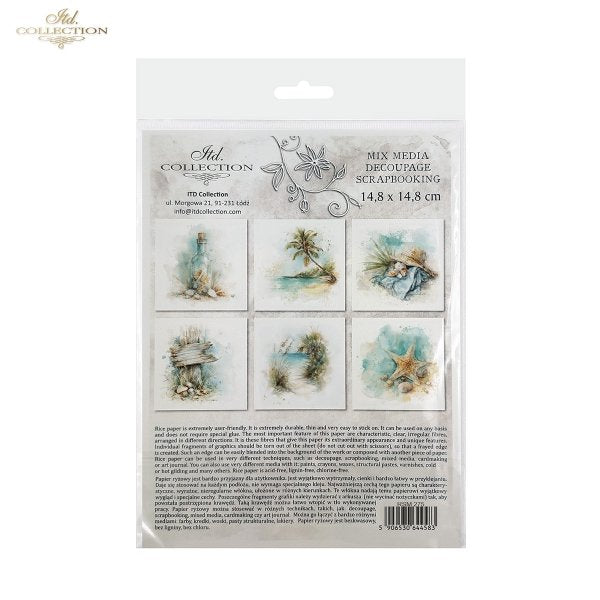 Decoupage Rice Paper Mini Set - Beach